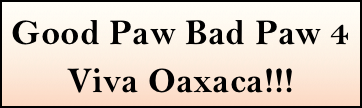 Good Paw Bad Paw 4
Viva Oaxaca!!!