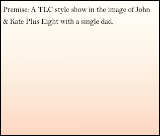 Premise: A TLC style show in the image of John & Kate Plus Eight with a single dad.